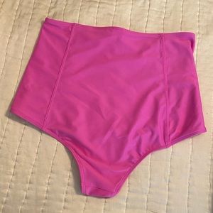Kortni jeane neon pink high waist bottoms Sz M